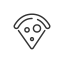 Pizza Slice Icon, pizza,food