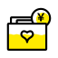 Asset Management Click Icon, asset management,heart,finance
