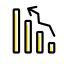 Value Rise Click Icon, value rise,graph,finance
