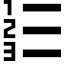 List Numbered Icon, list,numbered,order
