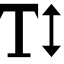Text Height Icon, height,text