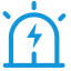 Emergency Alarm Icon, emergency alarm,lightning