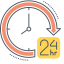 24 Hours Clock Icon, 24 hours,clock,service