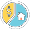 Assets Icon, assets,dollar,house