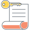 Asymmetric Key Icon, asymmetric,encryption,key