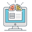 Brain Machine Interface Icon, AI,BCI,brain machine interface