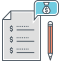 Budget List Icon, budget list,document,pen