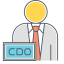 Chief Data Officer Icon, chief,data,officer