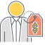 Client Cost Icon, client,cost,price