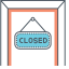 Closed Sign Icon, closed,sign,store