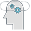 Cognition Icon, cognition,gears,head