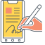 Digital Signature Icon, digital,document,signature
