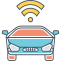 Driverless Car Icon, autonomous vehicle,driverless car,wireless