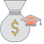 Education Savings Icon, bag,education,money,savings