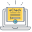 Electronic Check Icon, check,electronic,payment