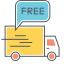 Free Delivery Icon, delivery,free,truck