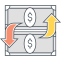 Funds Transfer Icon, dollar,funds,transfer