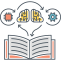 Machine Learning Icon, AI,book,machine learning