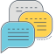 Messaging Icon, chat,messaging,speech bubbles