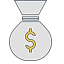 Money Bag Icon, dollar,money bag,wealth