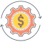 Money Making Icon, dollar,gear,money making