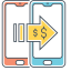 Online Funds Transfer Icon, funds,online,transfer