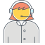 Online Support Icon, headset,online support,support