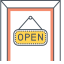 Open Sign Icon, open,sign,store
