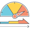 Performance Icon, gauge,performance,tracking