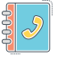 Phone Book Icon, address book,phone,phone book