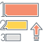Prioritize Icon, arrow,bars,prioritize