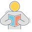 Readership Icon, graph,person,readership
