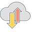 SAAS Icon, SAAS,arrows,cloud