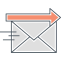 Send Mail Icon, arrow,envelope,send mail