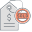 Sold Out Icon, out,price,sold,tag