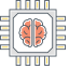 Superintelligence Icon, AI,chip,superintelligence