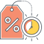 Timed Deals Icon, deals,price,tag,timed