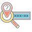 Tracking Code Icon, code,glass,magnifying,tracking