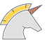 Unicorn Icon, animal,unicorn,yellow mane
