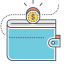 Wallet Icon, coin,money,wallet