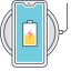 Wireless Charging Icon, battery,phone,wireless charging