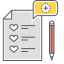 Wishlist Icon, heart,list,wishlist