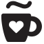 Mug Heart Icon, mug,heart
