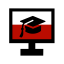 Distance Education Video Icon, distance education,video