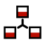 Organizational Relationship Icon, organizational relationship,nodes