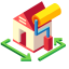 House Renovation Icon, house renovation,renovation,remodeling