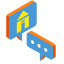 Property Consult Icon, property consult,consultation,chat
