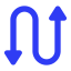 Route Up-Down Icon, navigation,path,route