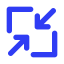 Shrink Icon, arrow,shrink,square