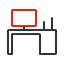 Office Desk Icon, office desk,furniture,workstation